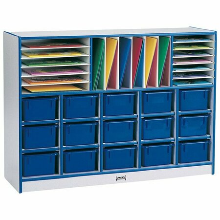RAINBOW ACCENTS Blue TRUEdge Storage Cabinet, , Mobile, 48'' x 15'' x 35 1/2''. 5310415003